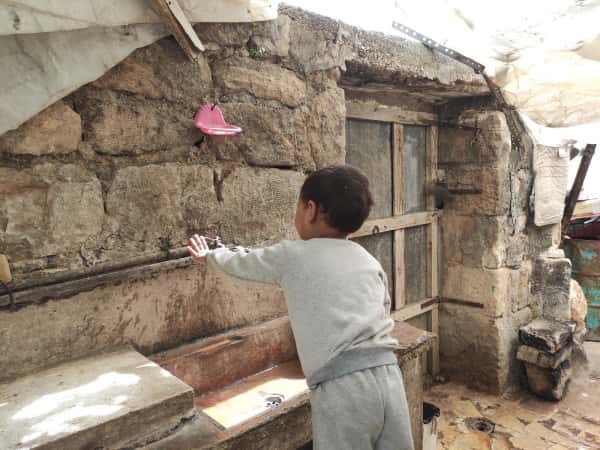 Our child Abdullah is an orphan child from Aleppo