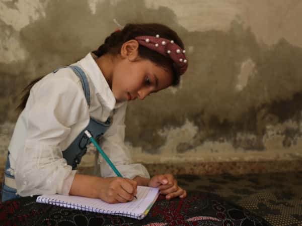 Rayan, an orphan girl from Maarat al-Numan