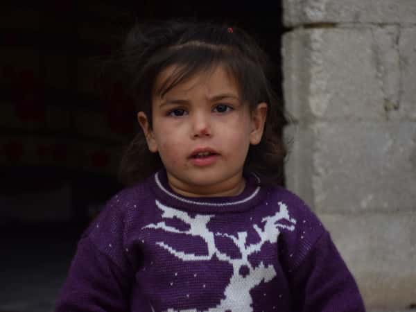 Sarah is a child who has been orphaned as a result of the earthquake