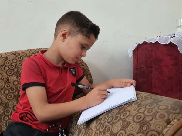 Mustafa is a child from Aleppo who requires your support.