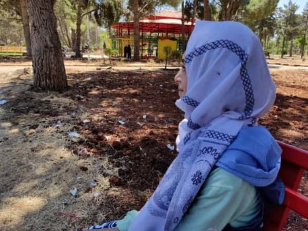 Rafif is an orphan girl from Idlib.