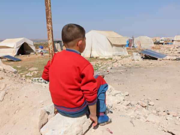 Ahmad is an orphan chilf from Idlib.
