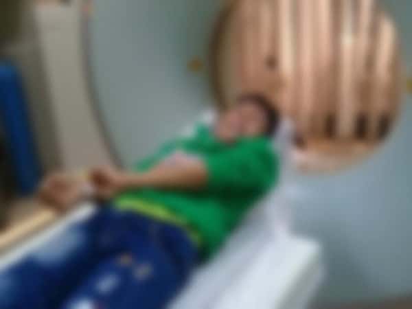 A child with cancer in need for treatment