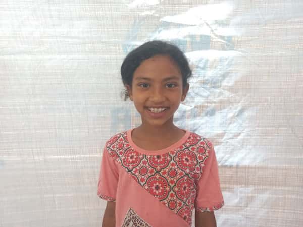 Mena is a child who is orphaned by the Gaza war.