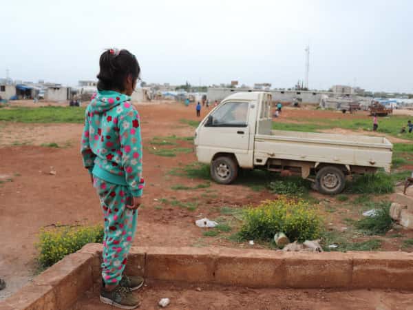 Shahd une orpheline de la ville d'Idlib