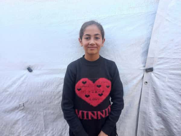 Rahaf, an orphaned child from Gaza