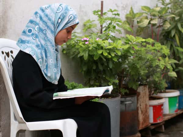 Haneen, an orphan child from Idlib