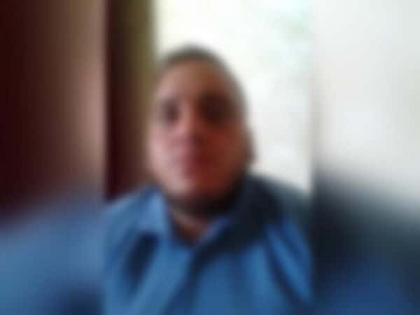 Young man needing eye surgery