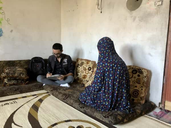 Heba lives in worst living conditions with her children following her husband's absence,