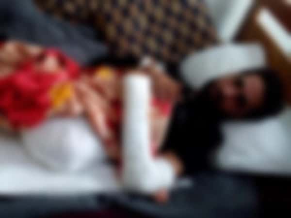 Injured man requiring treatment expenses