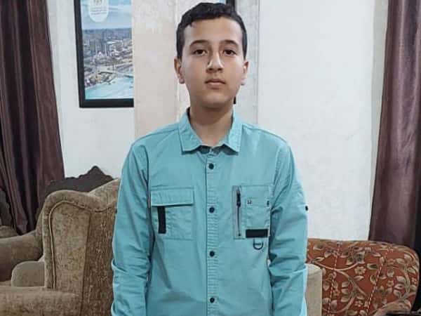 Salah is an orphaned child from Gaza.