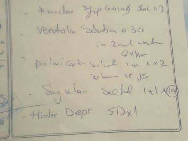 a refugee kid in need for treatment expenses