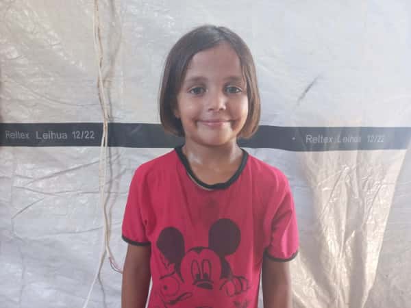 Tala is an orphaned child from Gaza.