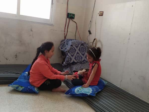 Layal and Nujood's family is facing harsh conditions