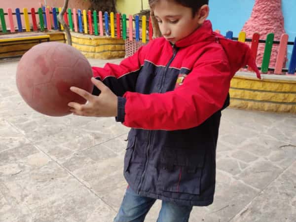 Abdulqader, an orphan who lost his father due to shelling