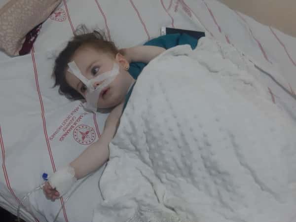 "Little Elham has been suffering from a disease since birth and needs surgery.