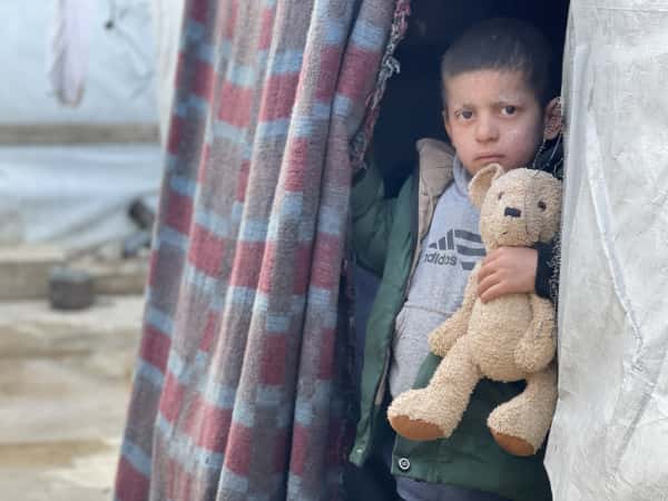 Severe pain afflicts the body of the child Na'im.