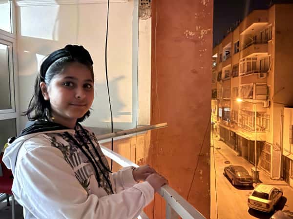 Maryam was orphaned by the earthquake.