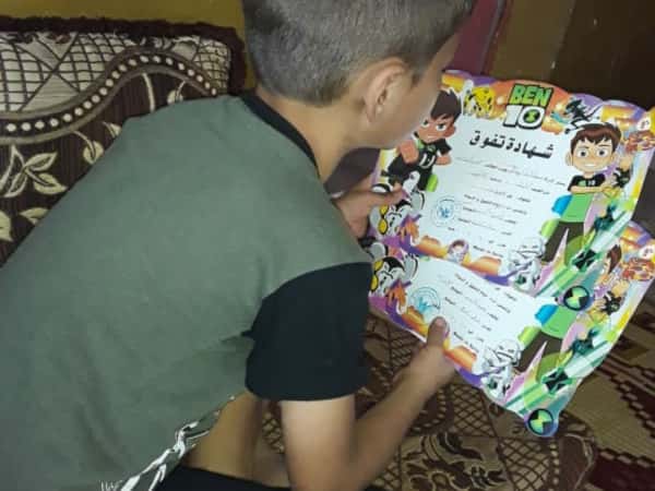 Omar is an orphan from Aleppo