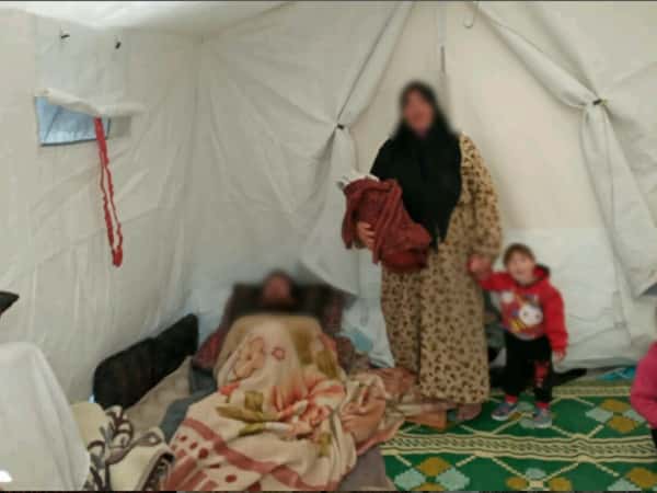 Eine Familie in ärmlichen Verhältnissen hat keinen Ernährer