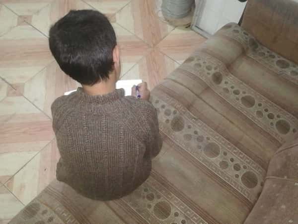 Muhammad, ein Waisenkind vom Umland in Aleppo