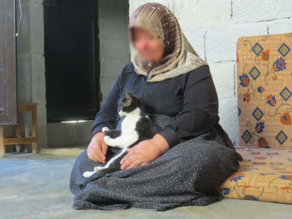 Widowed women live with their children in miserable conditions