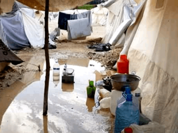 Fatima is in a very poor tent