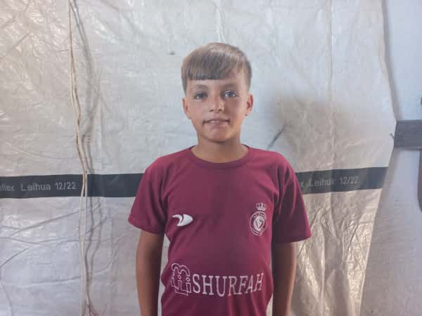 Abdullah is an orphaned child from Gaza.