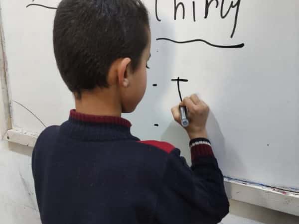 Ali is an orphan from Idlib