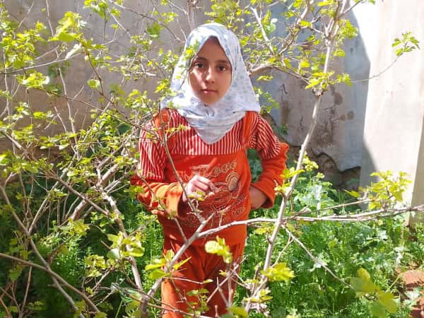 Baraa is an orphan child from Aleppo