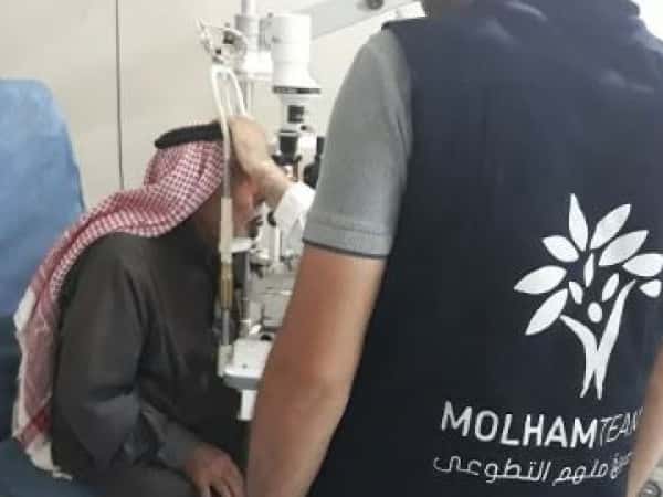 A man is nearly losing his sight!