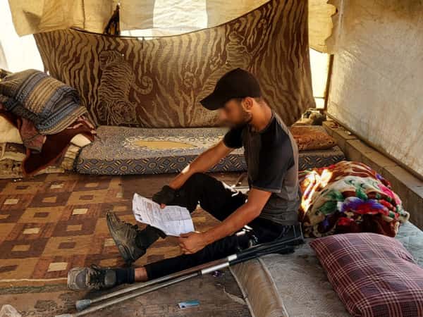 Najdat cannot work because of his leg injury