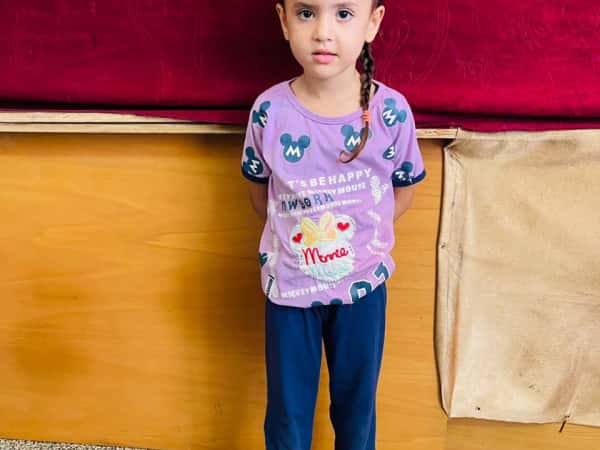 Saleen, an orphan girl from Gaza.