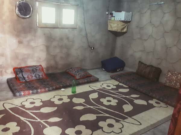 Family in an unfurnished house