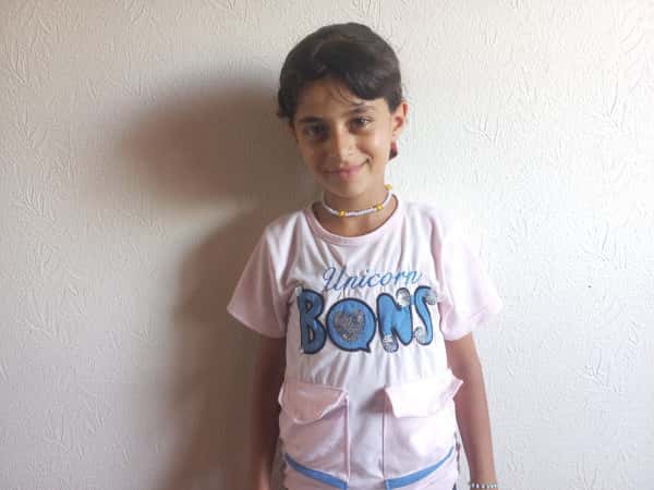 Riham is an orphaned child from Gaza.