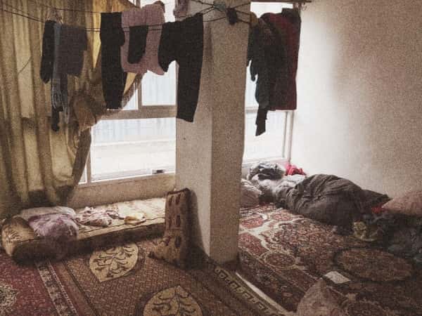 a family in a disastrous conditions