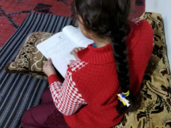 Riham is an orphan girl from Aleppo countryside