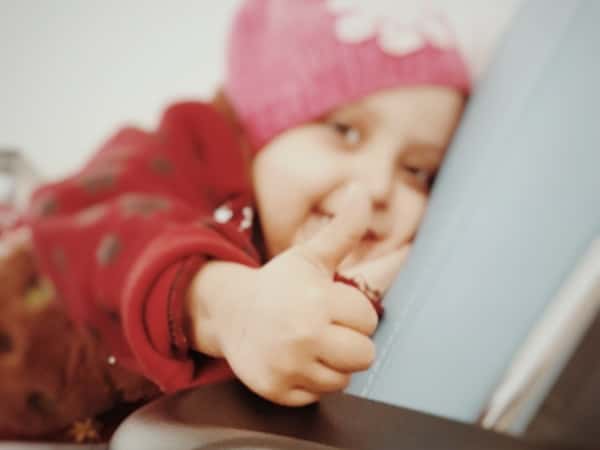 A girl with leukemia