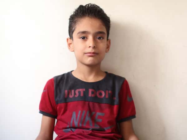Mazen is an orphan child.