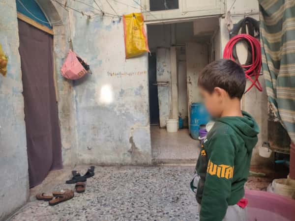 A displaced family needs help