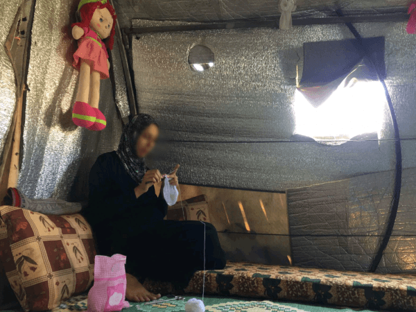 A pregnant woman who can't afford the cost of labor!