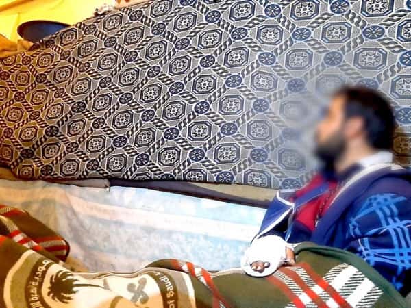 A family couldn't find a tent to live in