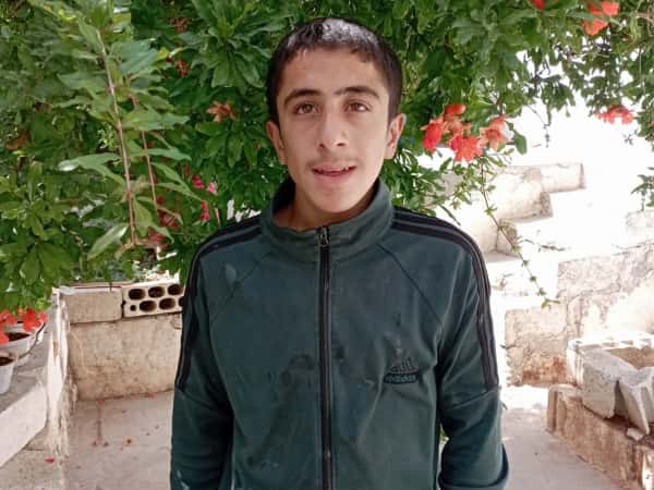 Ahmed is an orphan from Idlib
