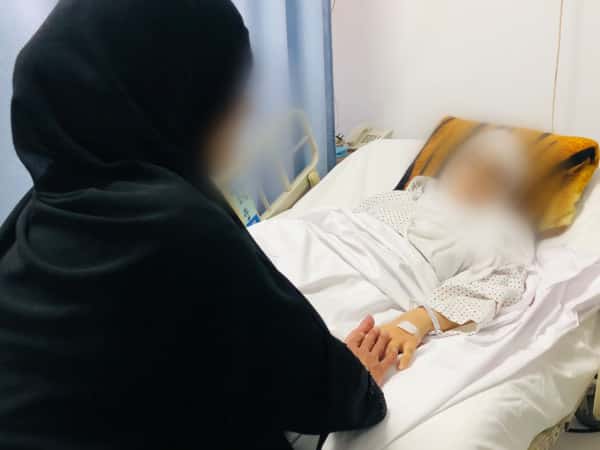 Fatigue and illness can be seen on Khairat's face!