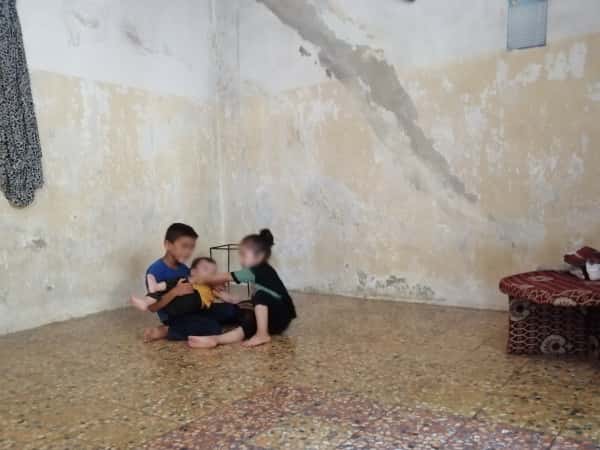 A family living in a difficult living situation and unable to provide for the needs of their young