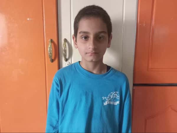 ssam is an orphan child from Gaza.