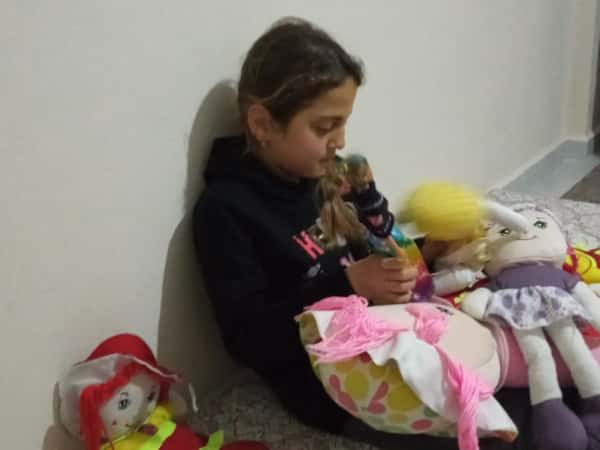 Ein diabetisches Mädchen