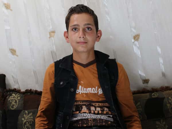 Ali is an orphan from Idlib