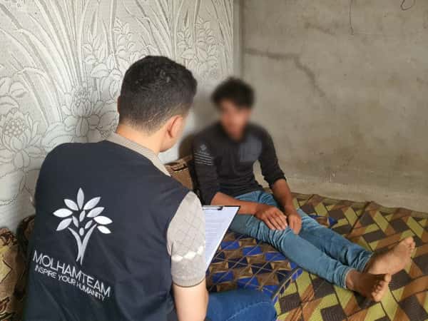 Mahmoud is a young man who lost his health due to a car accident!