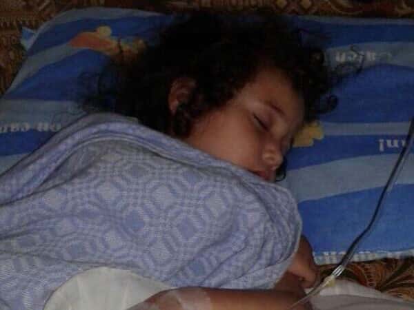 Child needing urgent hospital entry